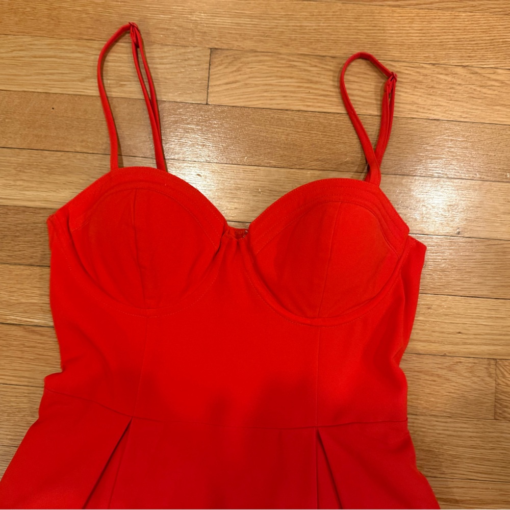 Yumi Kim Red Midi Dress with Spaghetti Straps - Picture 2 of 5